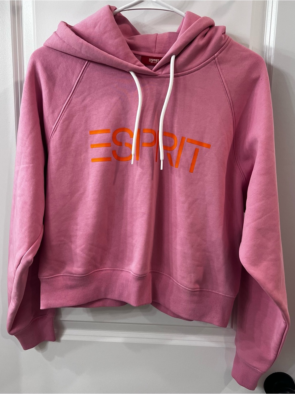 GUC Women’s Esprit Pink Hoodie with Orange Logo, L